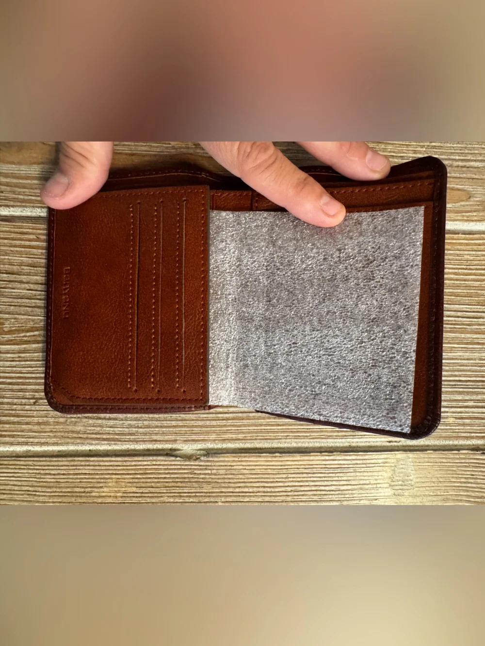 SENYIDUCAN BanYaNu RFID Trifold Wallet for Men - Mens Genuine Leather Wallet